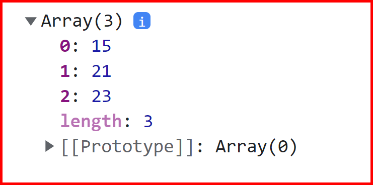 Picture showing the output of Array filter function in JavaScript